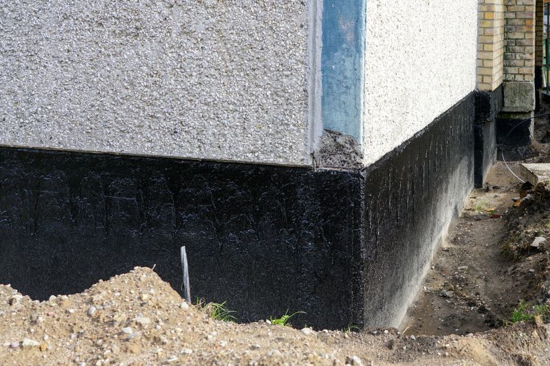 Waterproofing Work on a Foundation
